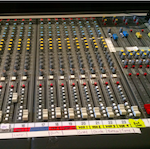 An image of the soundboard in the CRCC Auditorium