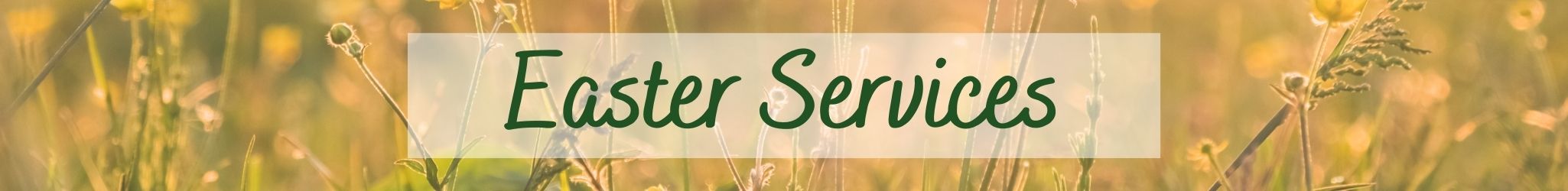 Easter Services banner